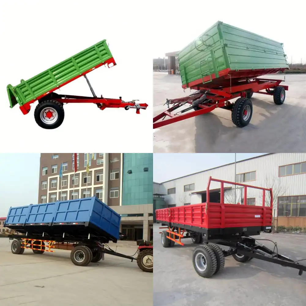 Agriculture Farming Services - 高効率積載3-10トン農業用ファームトレーラー2輪油圧ダンプモーター長寿命新品/中古