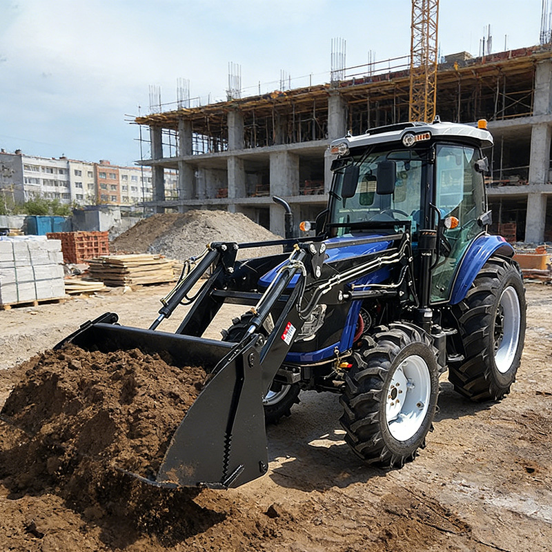 Farming Agriculture Land - 四輪駆動農業トラクター、フロントローダー付き、ユーロ5 CE lエンジン搭載、農業機械トラクター、農場用