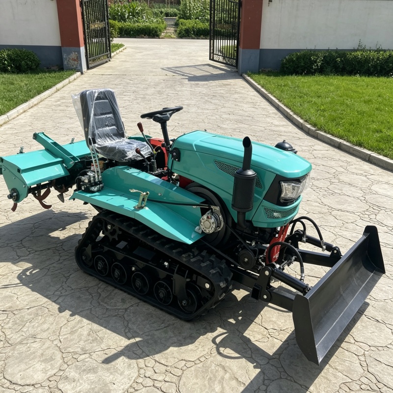 Farming Agriculture Land - カスタマイズされた輸出用クローラー式ロータリー耕うん機、果樹園・茶園用ロータリー耕うん機、農地準備用農業機械