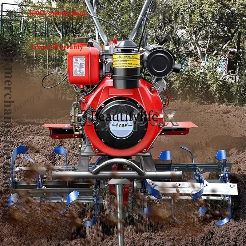 Farming Agriculture Land - M81新型ミニロータリー耕運機 家庭用農耕機 農業用耕耘機 硬土壌掘削・整地機