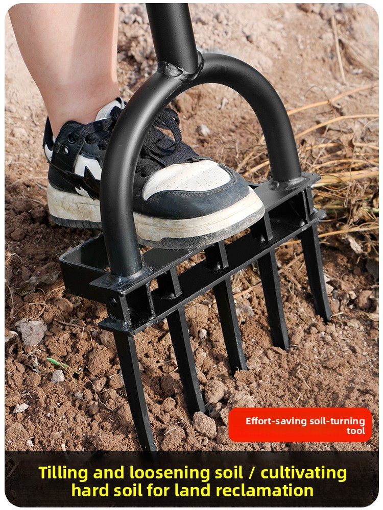 庭の土をほぐすためのツール、ディープティラー、鍬、スチールフ - Farming Agriculture Land のレビューと価格