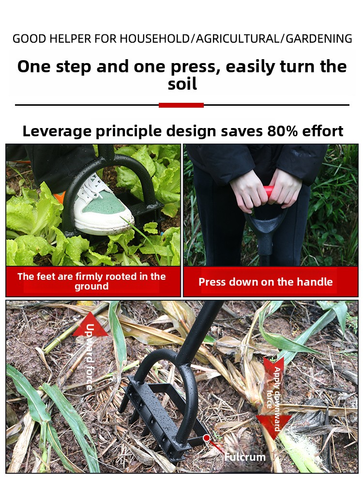 庭の土をほぐすためのツール、ディープティラー、鍬、スチールフ - Farming Agriculture Land のレビューと価格