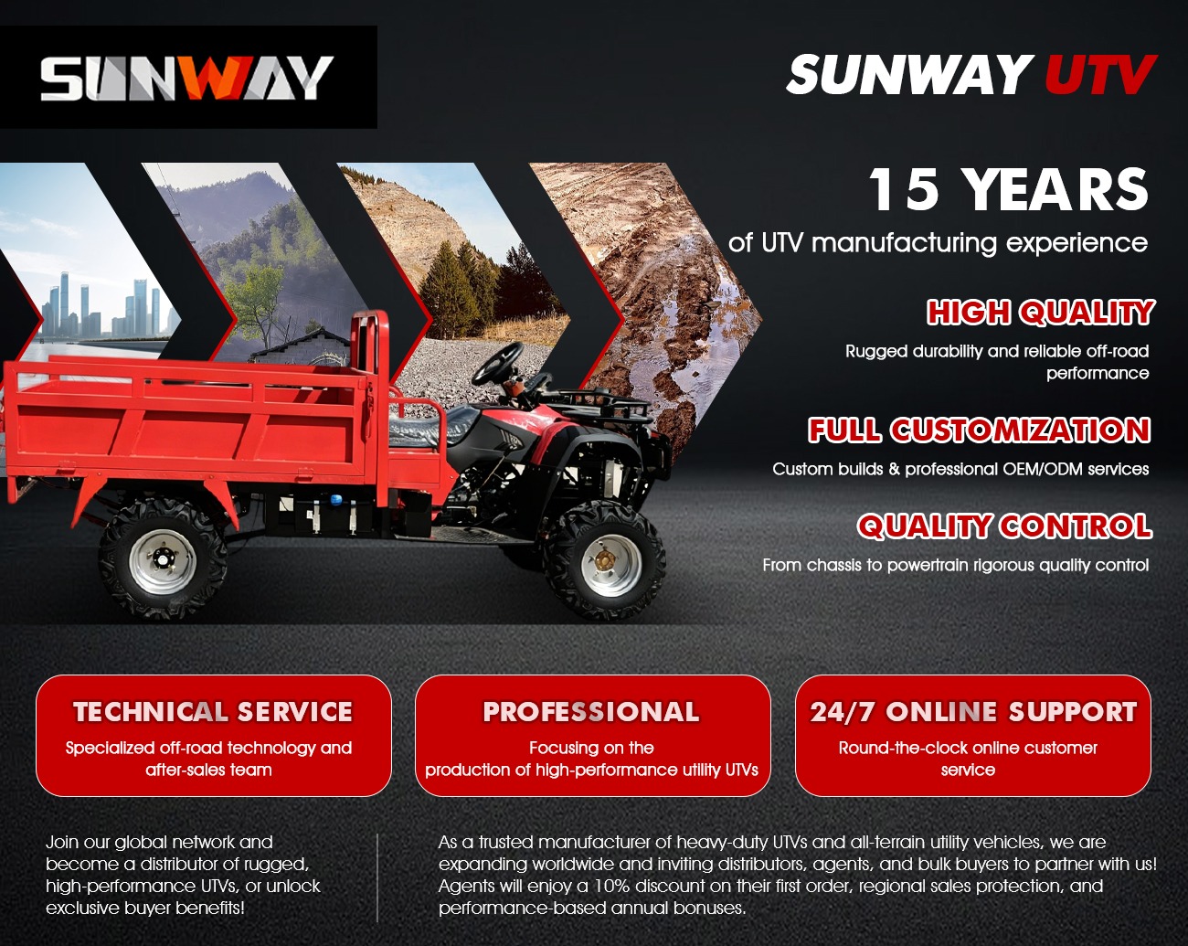 先進的な400cc農業用多目的車両4x4ファームトランスポー - Agriculture Farming Services のレビューと価格