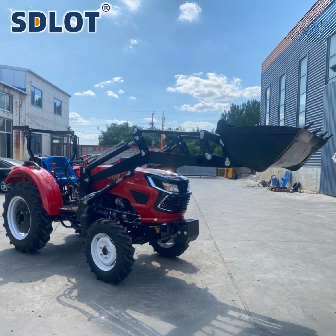 50馬力ディーゼルトラクター4WD、フロントローダーバケット - Agriculture Farming Services のレビューと価格