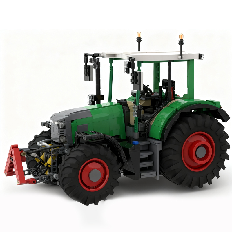 新しいグリーンファームトラクターと赤いベーラートレーラーMO - Agriculture Farming Certificate のレビューと価格